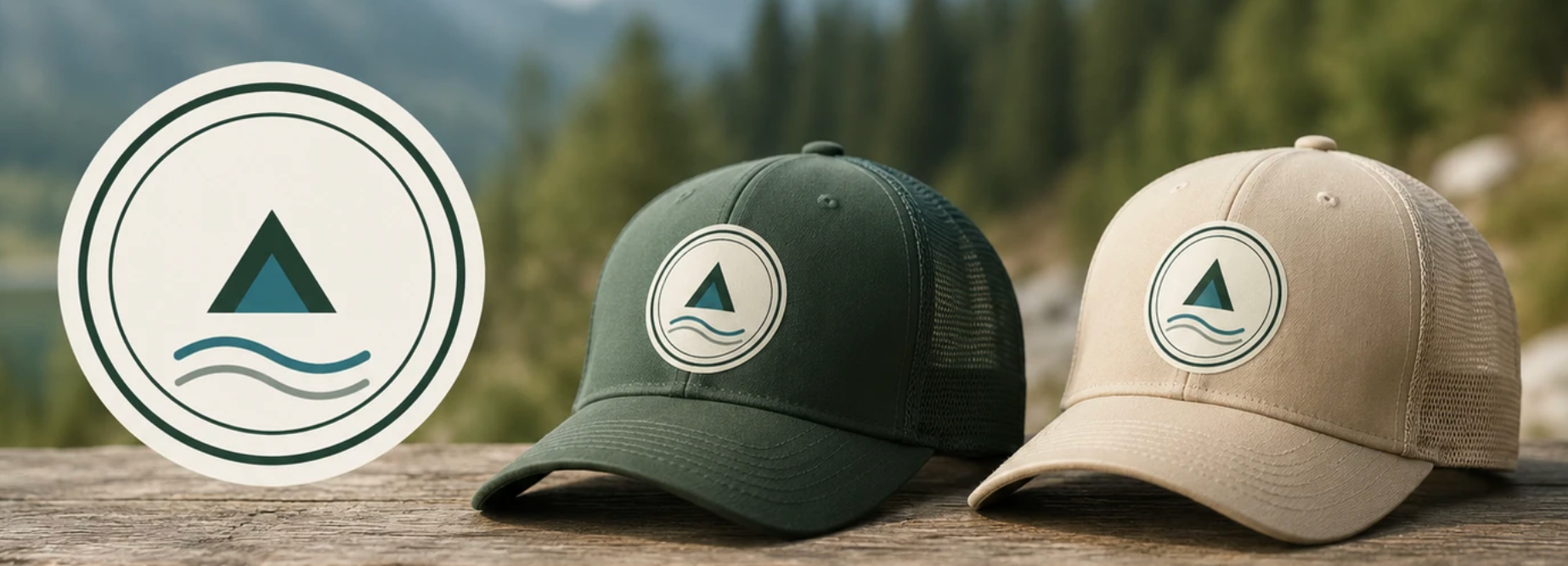 Casquette Trucker Bord du Lac — Écusson brodé