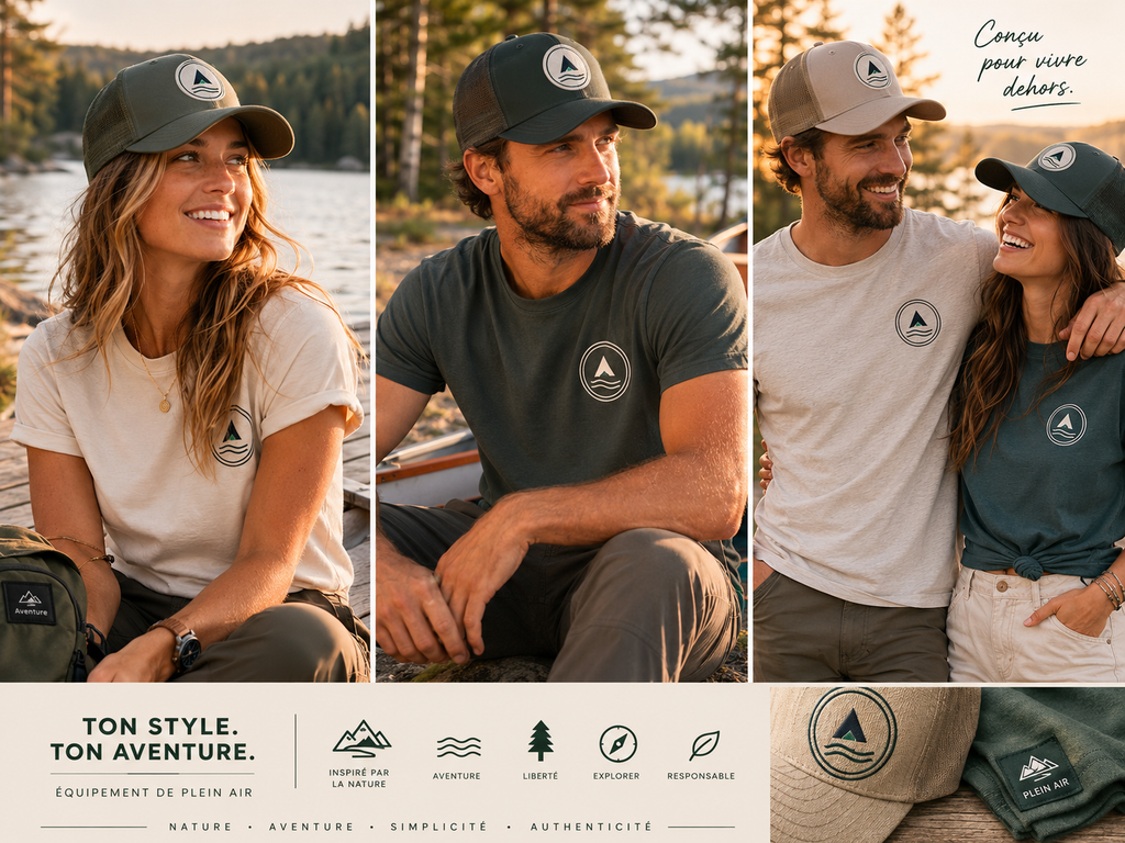 Casquette Trucker Bord du Lac — Écusson brodé